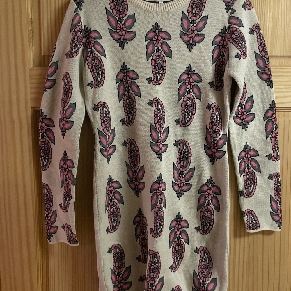 Floral Paisley Sweater Dress
